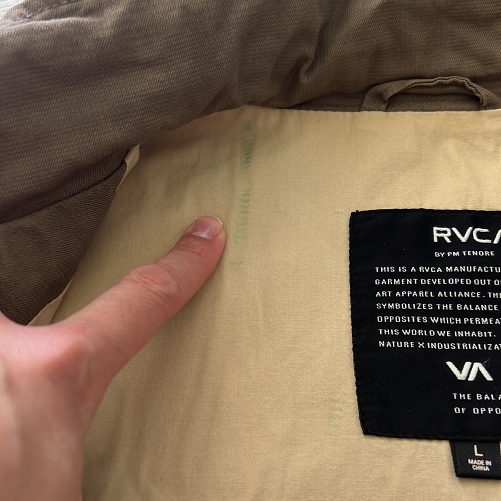 Men’s RVCA Jacket - Large - Picture 4 of 6